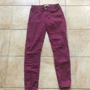 Burgundy pants